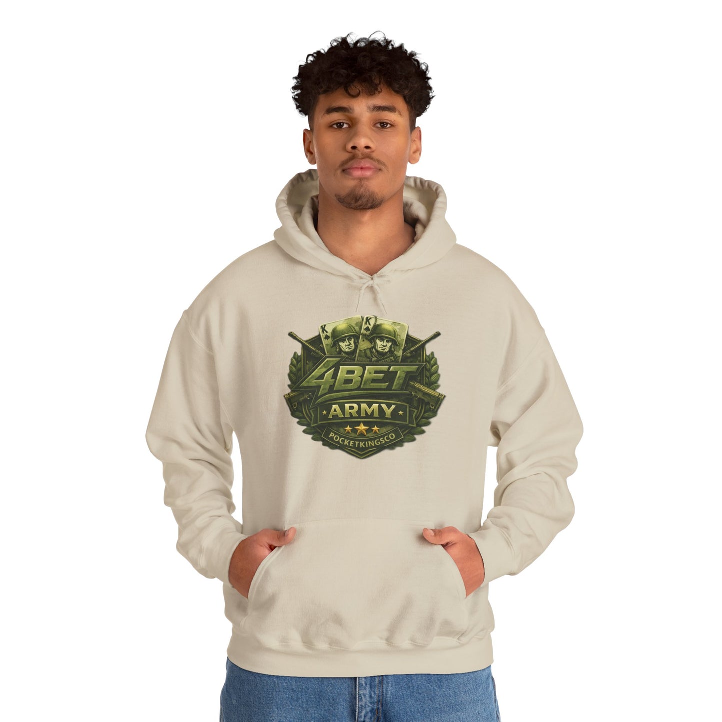 4Bet Army Hoodie – PocketKingsCo Poker