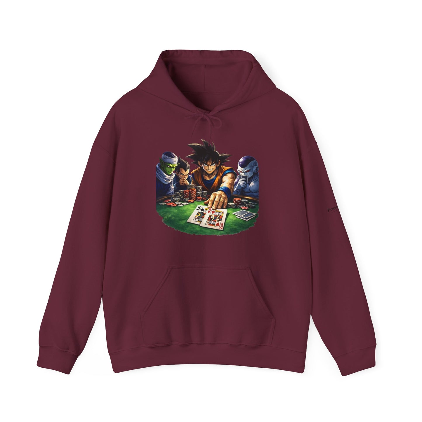 Saiyan Hoodie – Dragon Ball Inspired Poker Graphic | PocketKingsCo