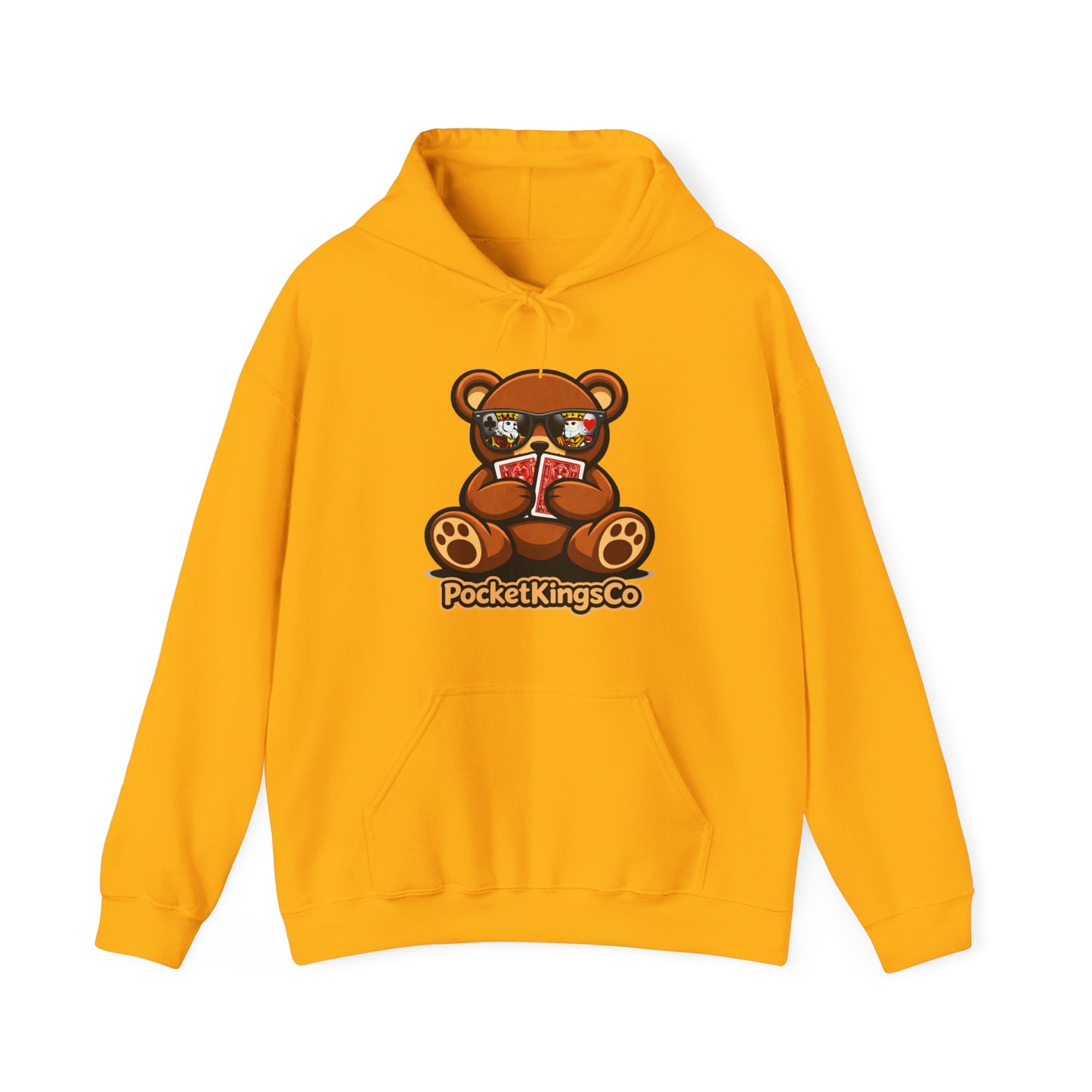 High Roller Teddy – Poker Graphic Hoodie | Pocket Kings Co