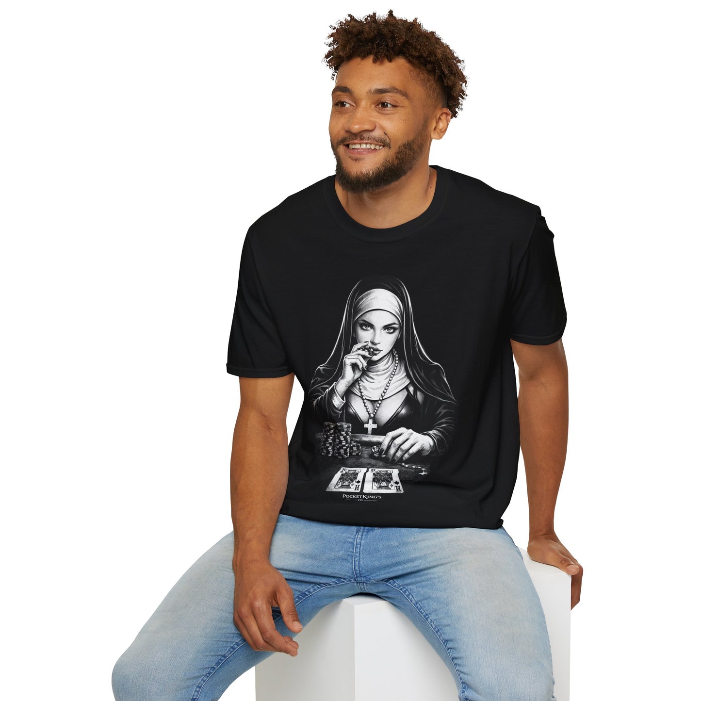 Pocket Kings Nun T-Shirt – Temptation PocketKingsCo Design