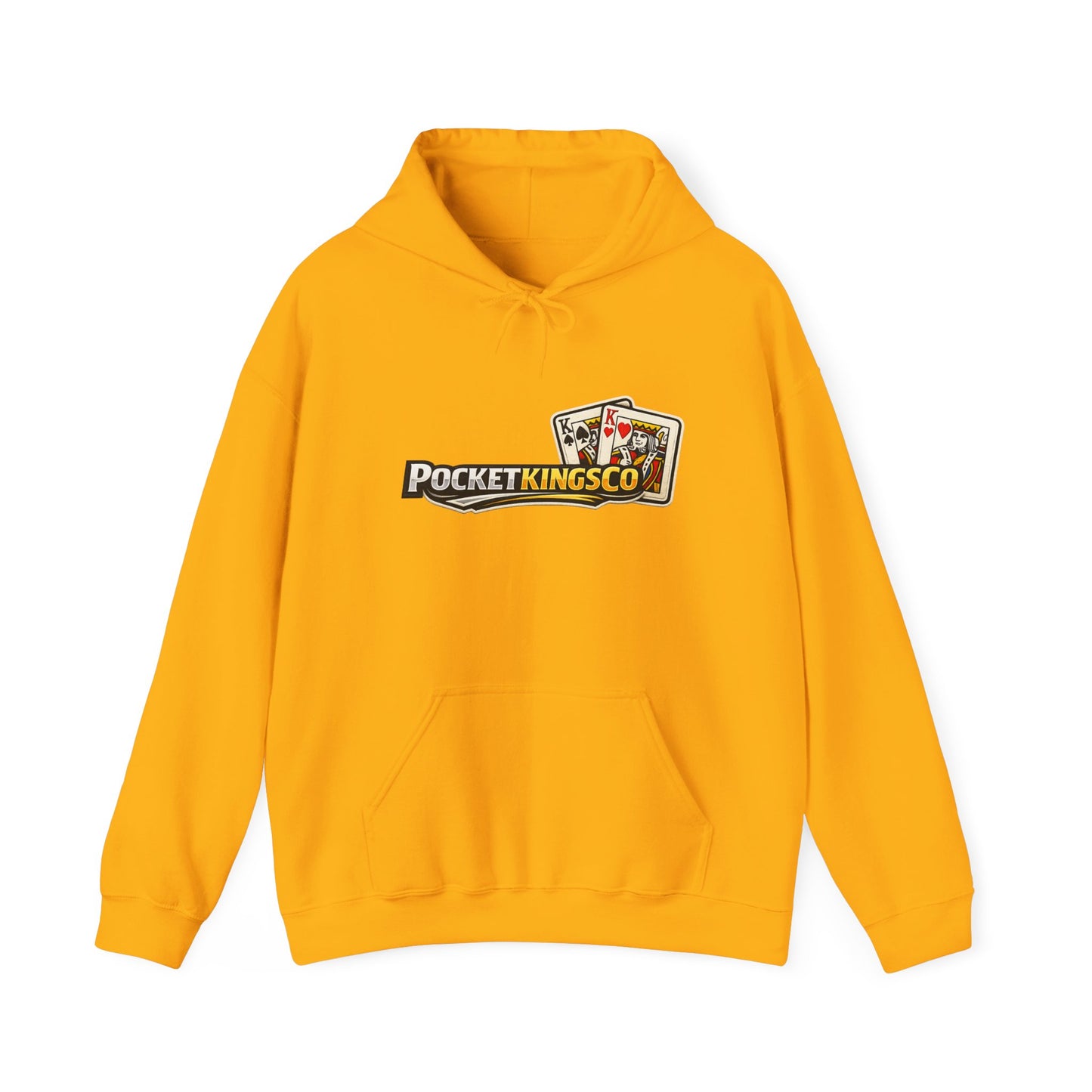 Pocket Kings Co. Logo Hoodie — Retro Playing Cards Graphic Sweatshirt
