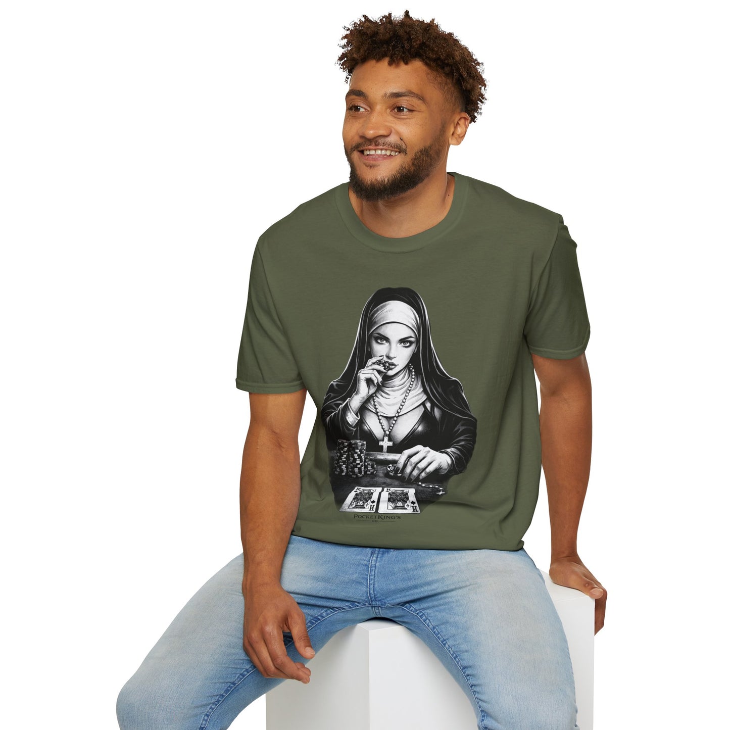 Pocket Kings Nun T-Shirt – Temptation PocketKingsCo Design