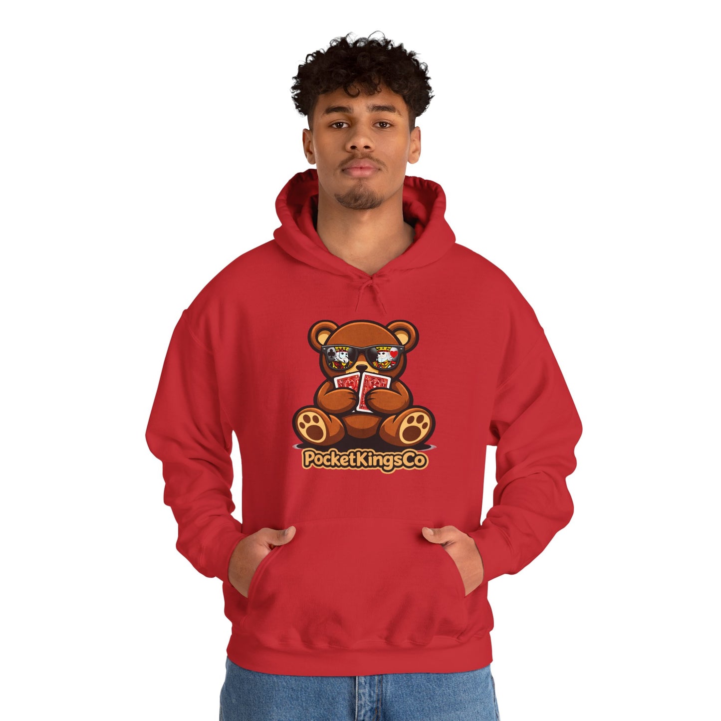 High Roller Teddy – Poker Graphic Hoodie | Pocket Kings Co