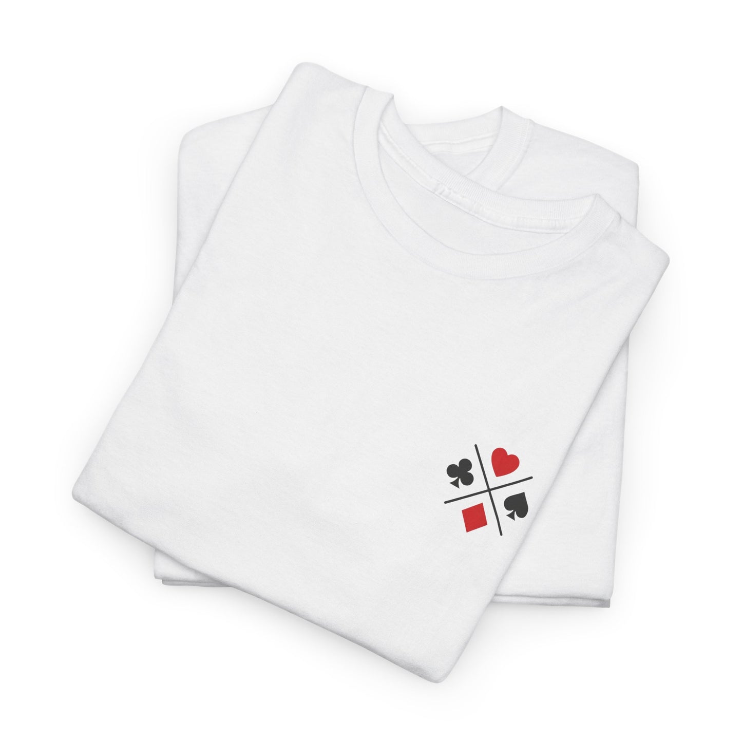 PocketKingsCo Poker Suits Logo T-Shirt – Minimal Left Chest Design