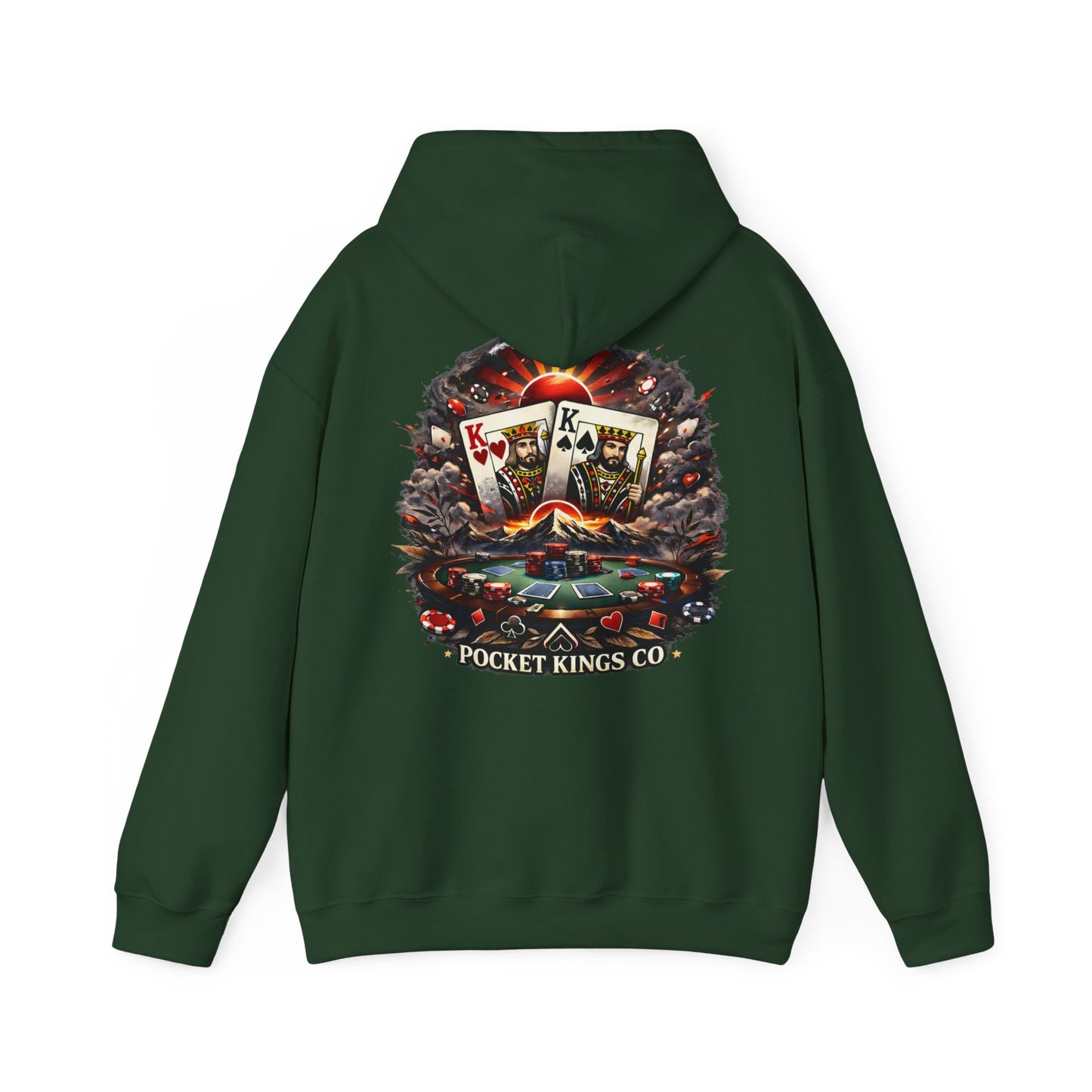 Rising Kings Hoodie – Poker Sunrise Back Graphic | PocketKingsCo