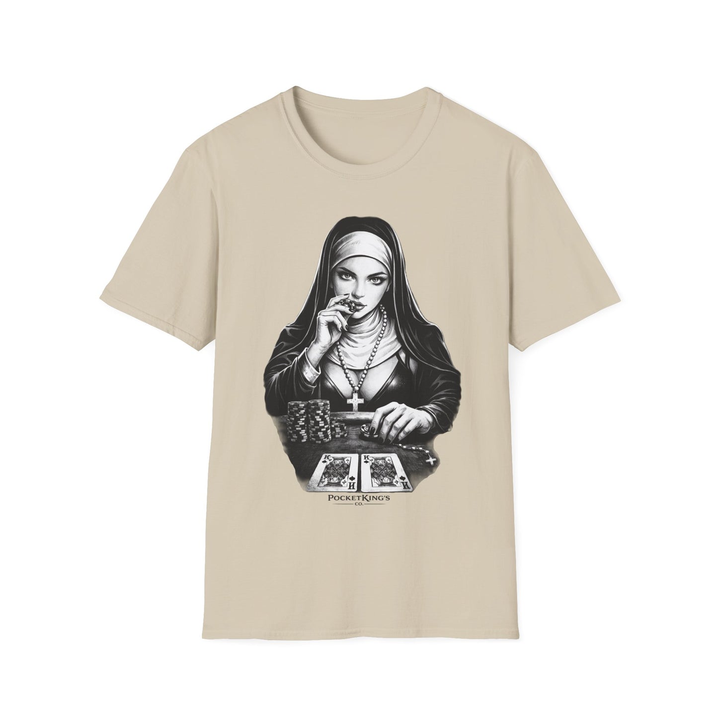 Pocket Kings Nun T-Shirt – Temptation PocketKingsCo Design