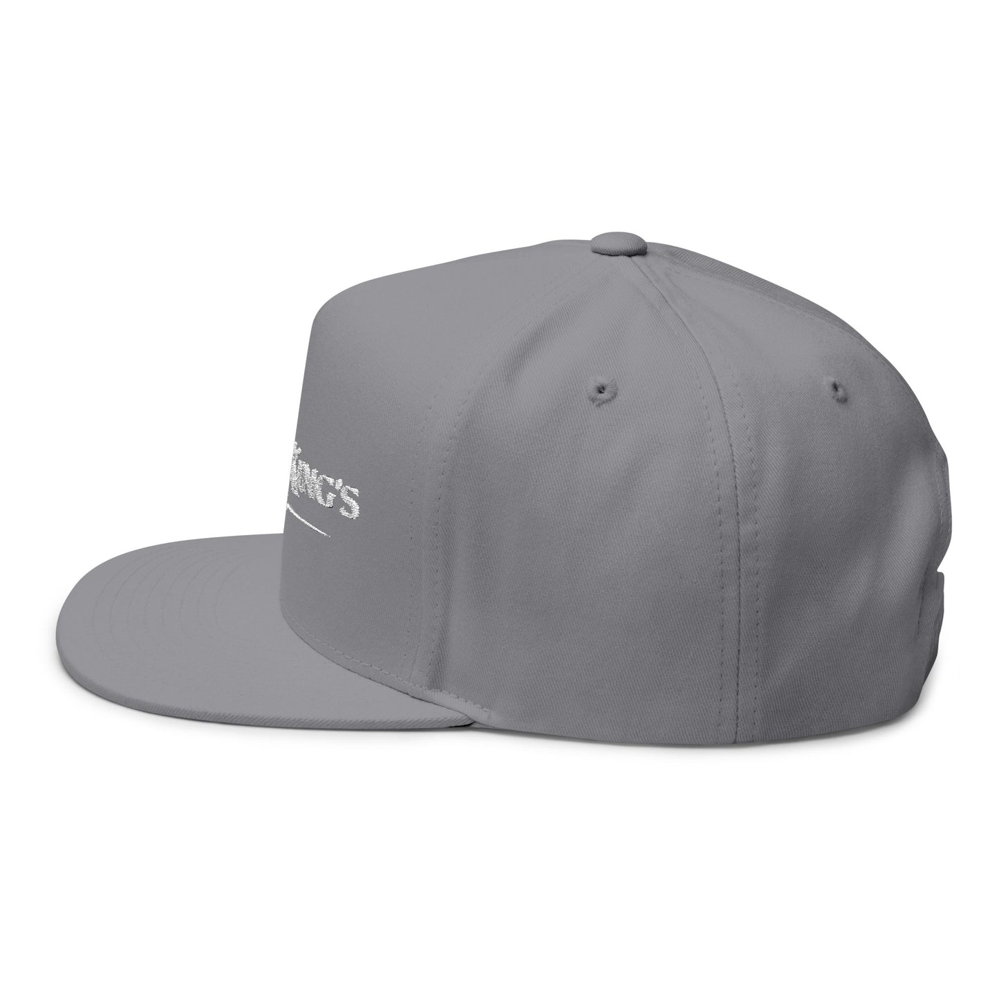 PocketKing's Co. Embroidered Flat Bill Cap