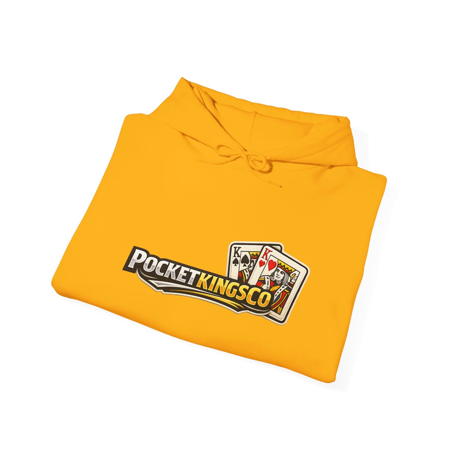 Pocket Kings Co. Logo Hoodie — Retro Playing Cards Graphic Sweatshirt