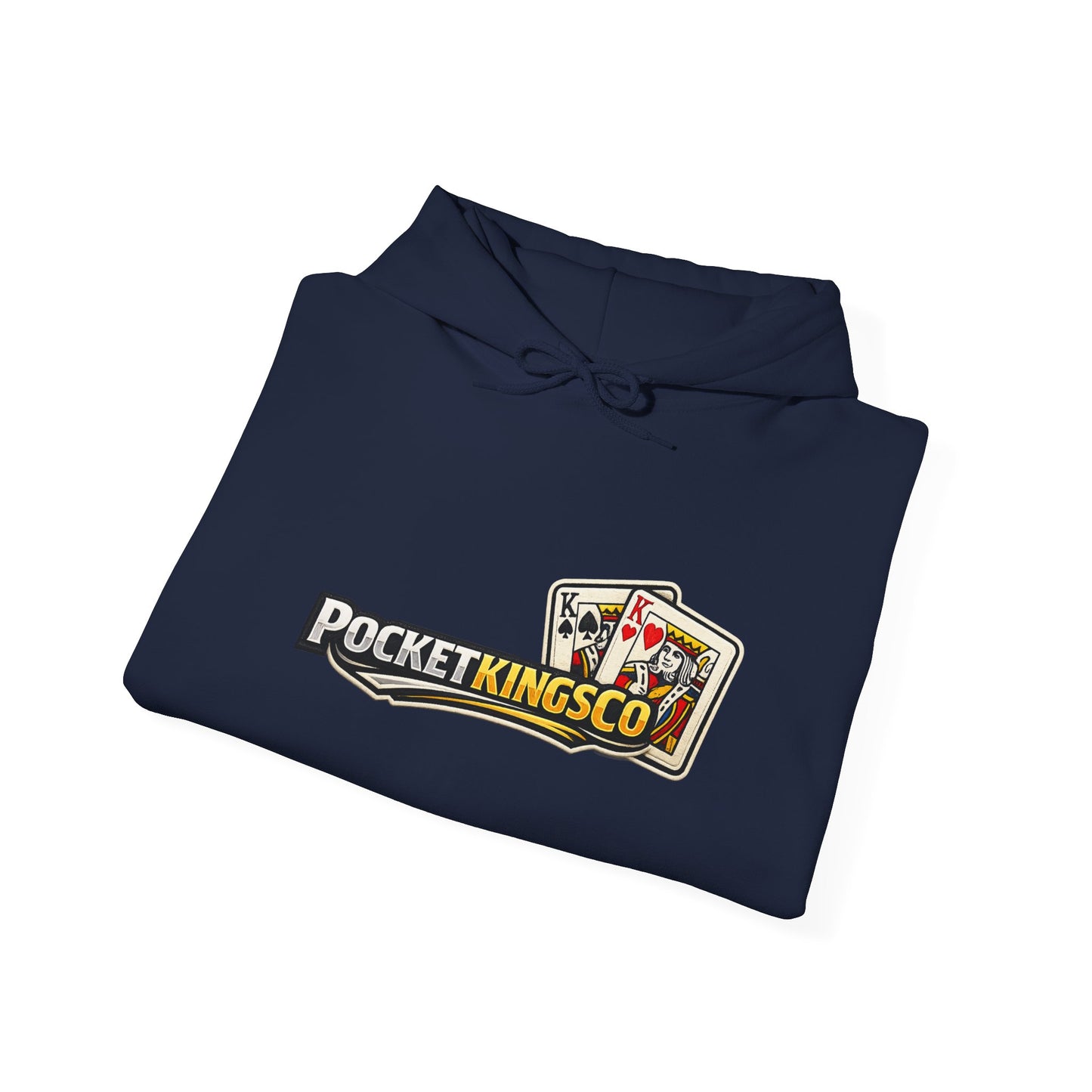 Pocket Kings Co. Logo Hoodie — Retro Playing Cards Graphic Sweatshirt
