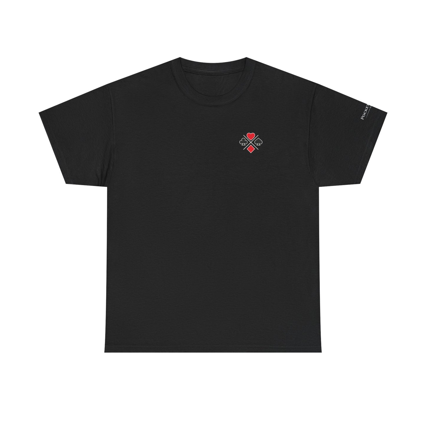PocketKingsCo Poker Suits Logo T-Shirt – Minimal Left Chest Design