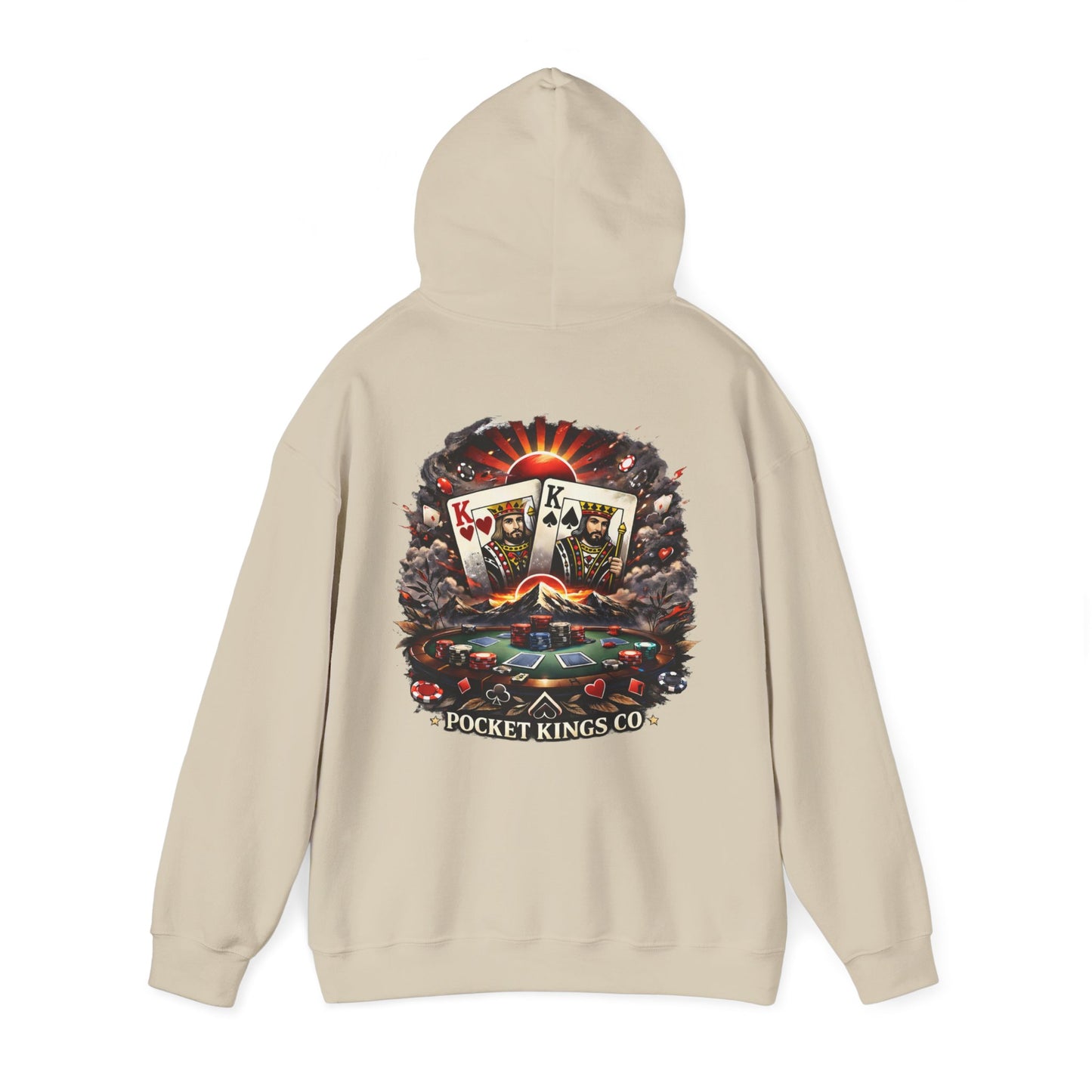 Rising Kings Hoodie – Poker Sunrise Back Graphic | PocketKingsCo