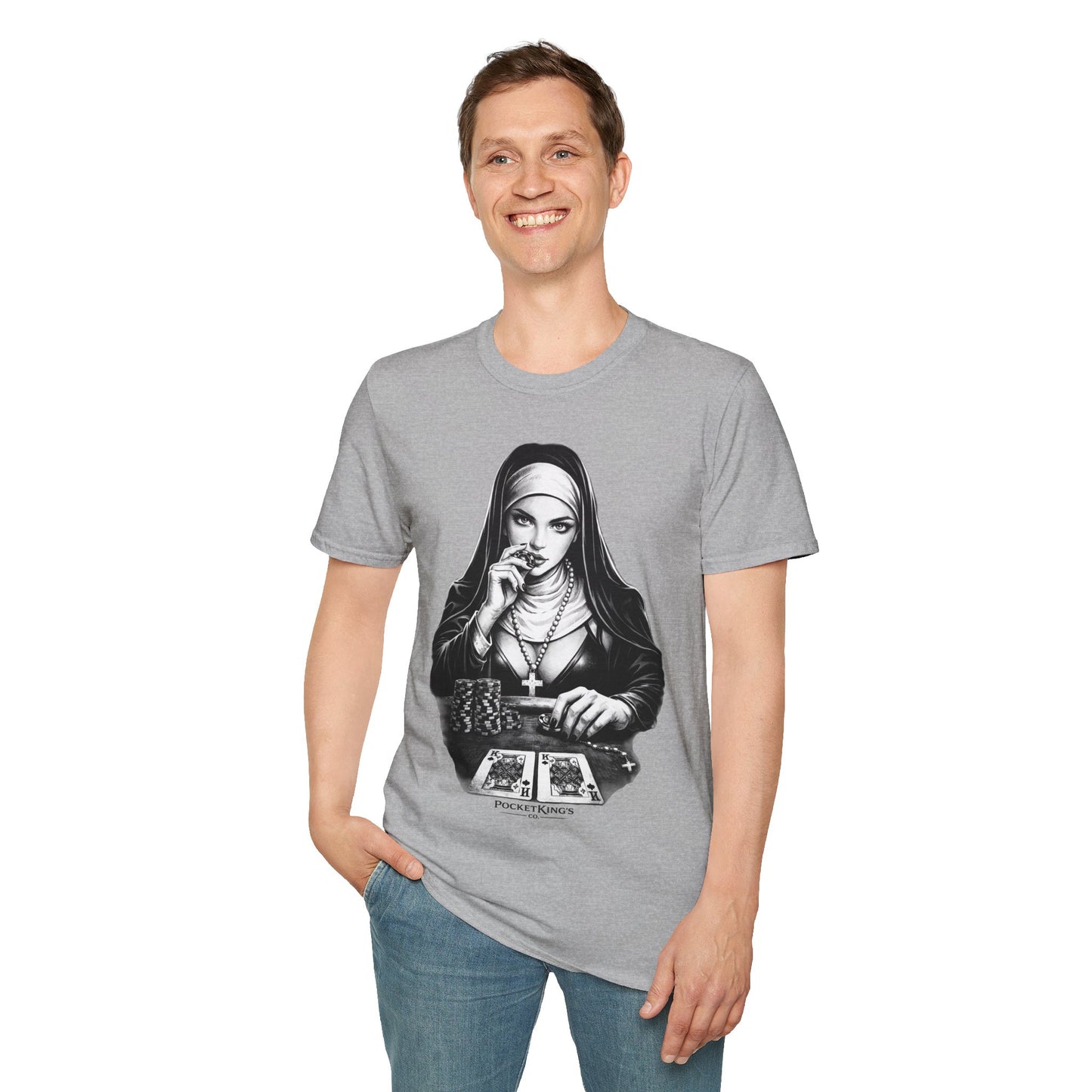 Pocket Kings Nun T-Shirt – Temptation PocketKingsCo Design