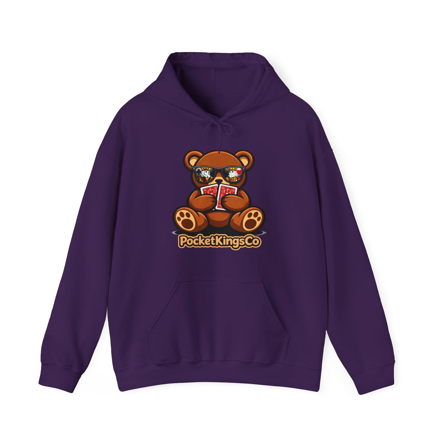 High Roller Teddy – Poker Graphic Hoodie | Pocket Kings Co