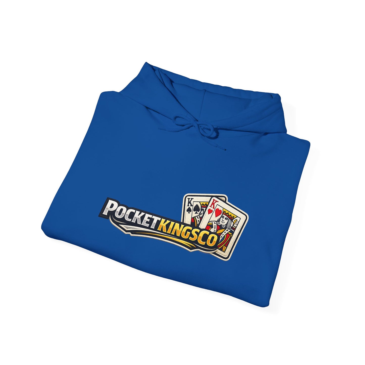 Pocket Kings Co. Logo Hoodie — Retro Playing Cards Graphic Sweatshirt