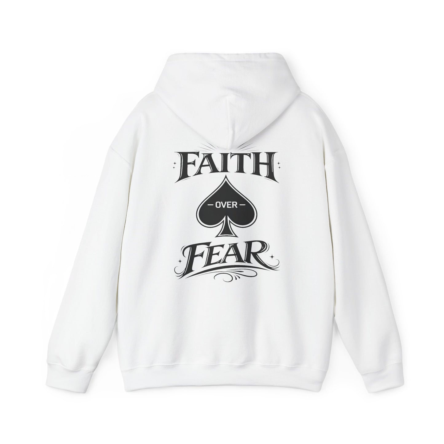 Faith Over Fear Back Print Hoodie – PocketKingsCo Poker Lifestyle