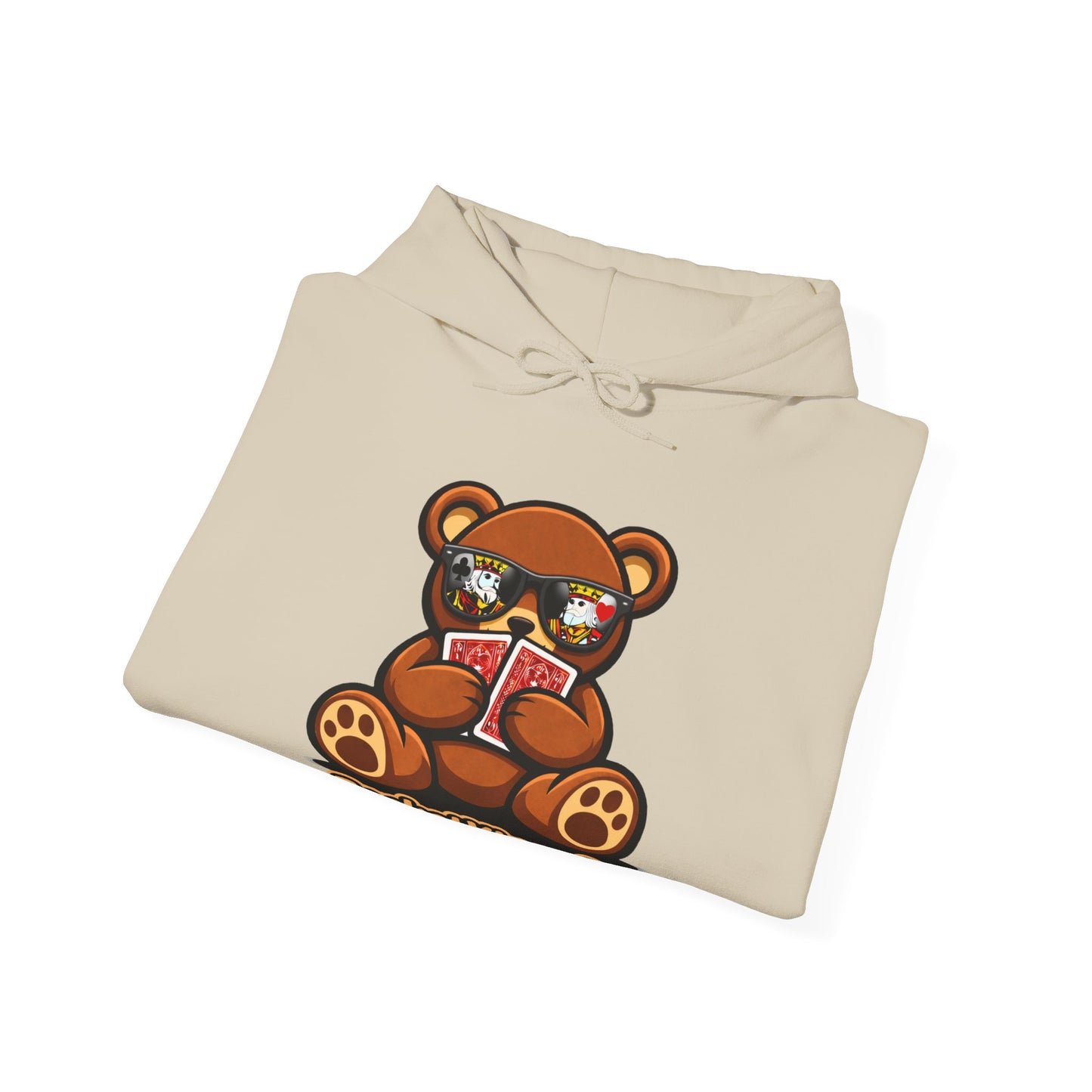 High Roller Teddy – Poker Graphic Hoodie | Pocket Kings Co