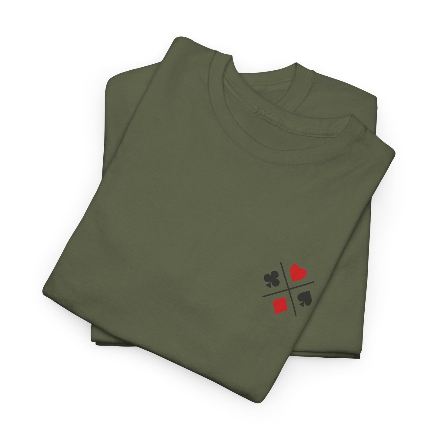 PocketKingsCo Poker Suits Logo T-Shirt – Minimal Left Chest Design