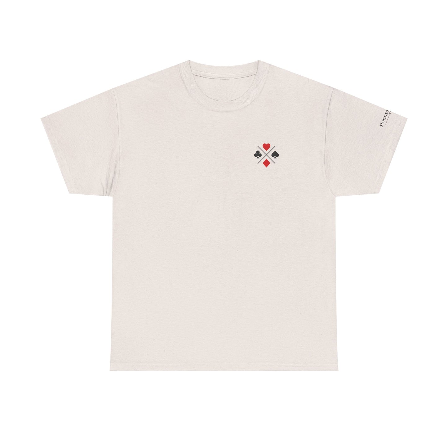 PocketKingsCo Poker Suits Logo T-Shirt – Minimal Left Chest Design