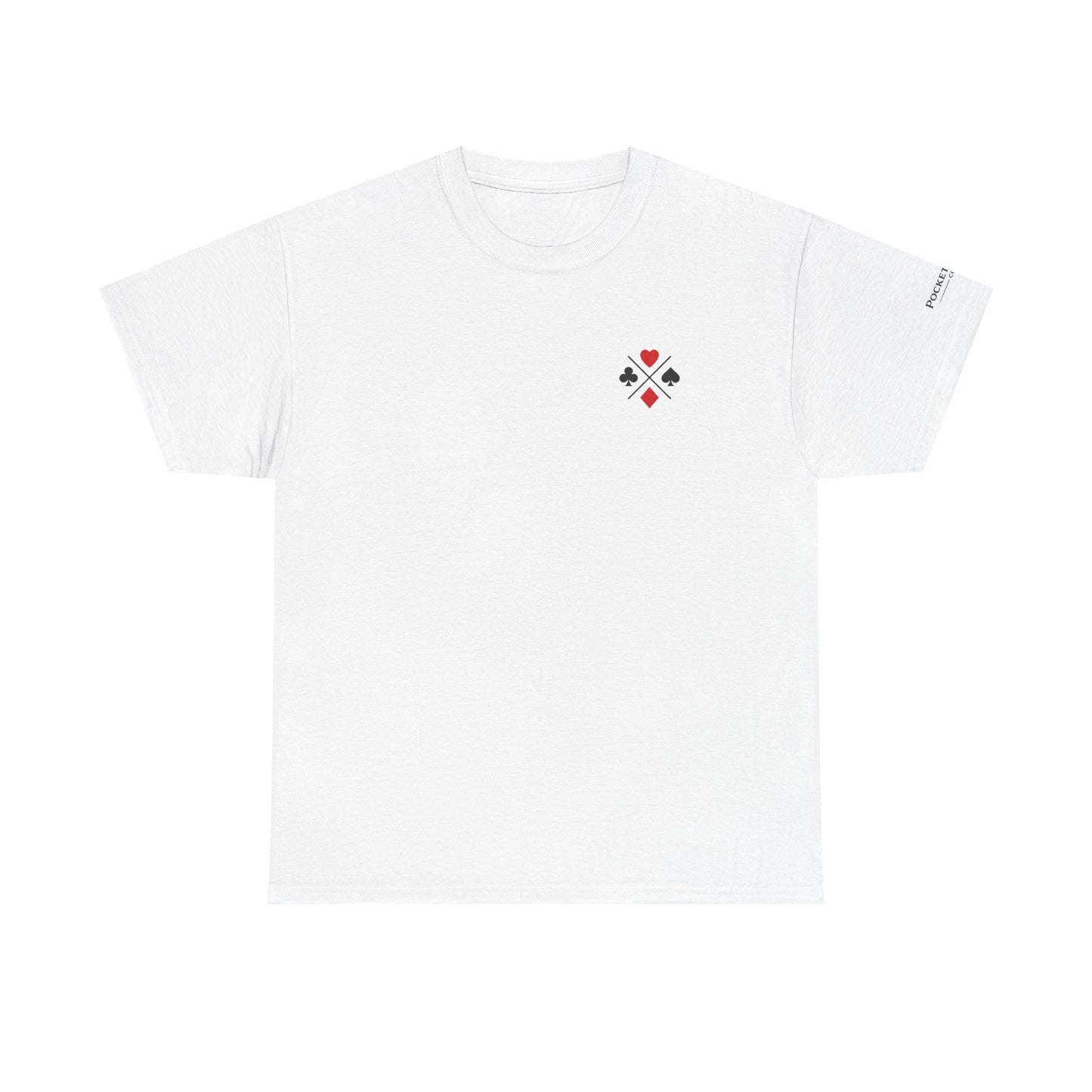 PocketKingsCo Poker Suits Logo T-Shirt – Minimal Left Chest Design