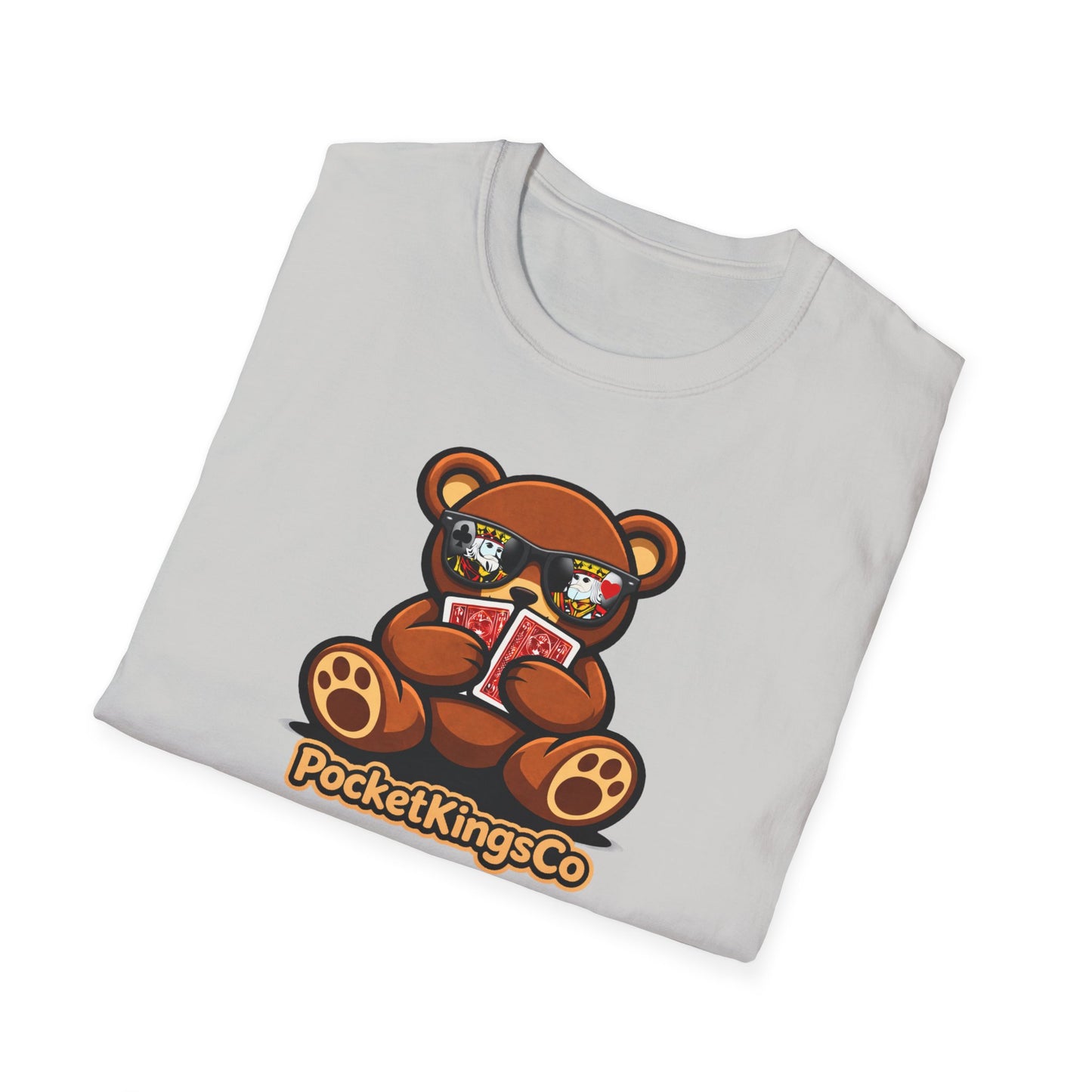 High Roller Teddy – Poker Graphic T-Shirt | Pocket Kings Co