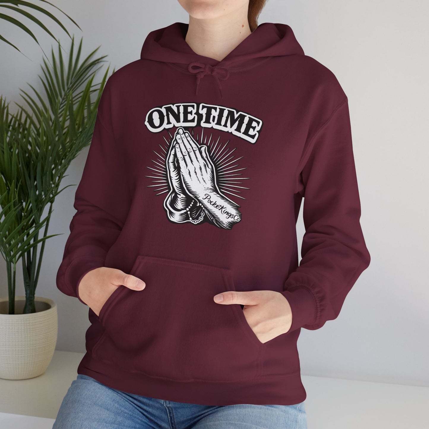 One Time PocketKingsCo Poker Mindset Hoodie