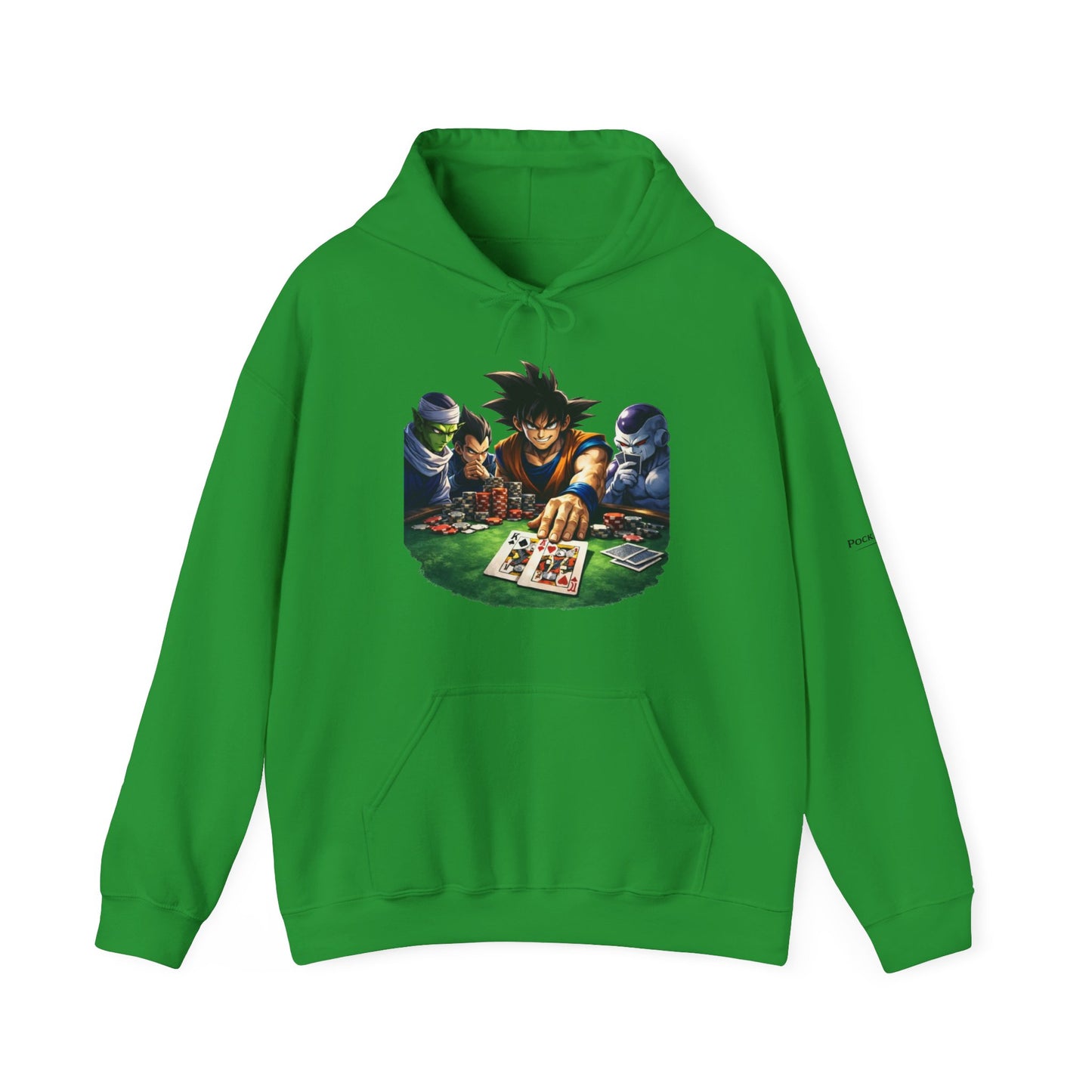 Saiyan Hoodie – Dragon Ball Inspired Poker Graphic | PocketKingsCo