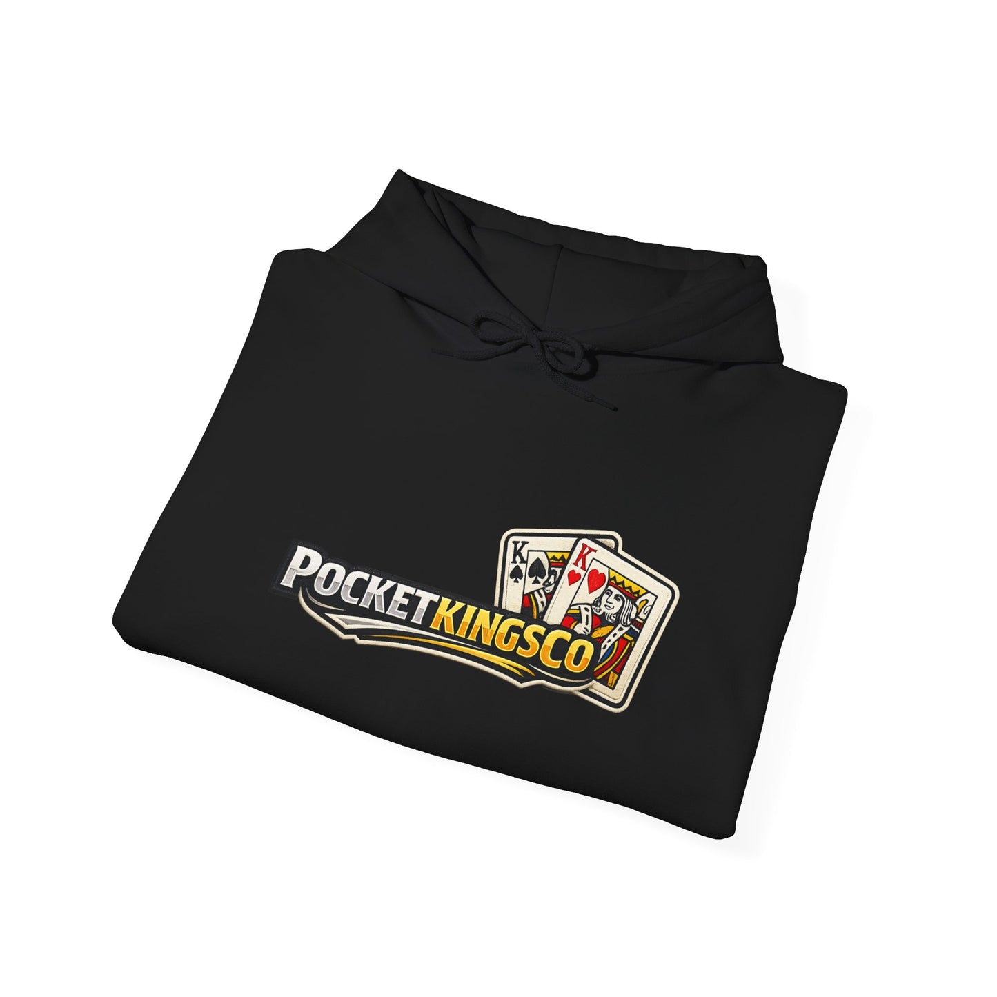 Pocket Kings Co. Logo Hoodie — Retro Playing Cards Graphic Sweatshirt