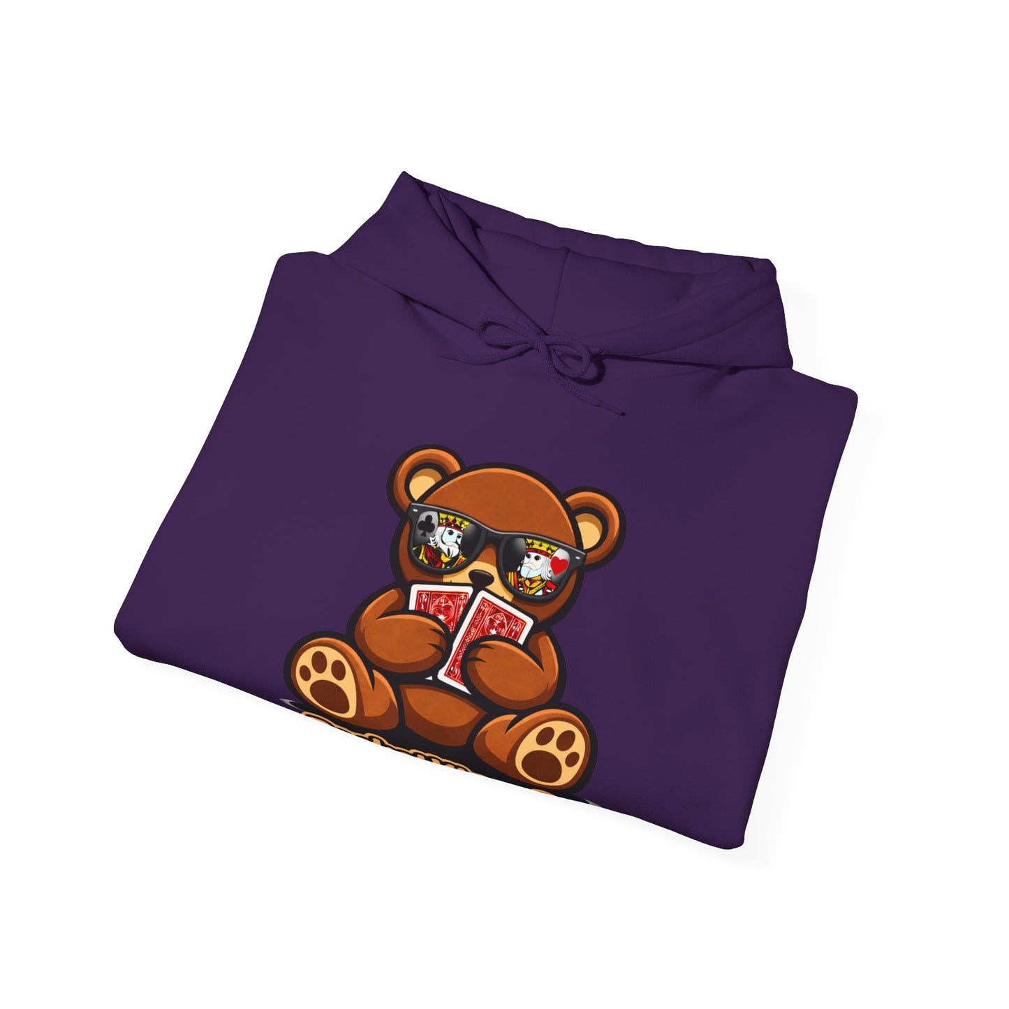 High Roller Teddy – Poker Graphic Hoodie | Pocket Kings Co