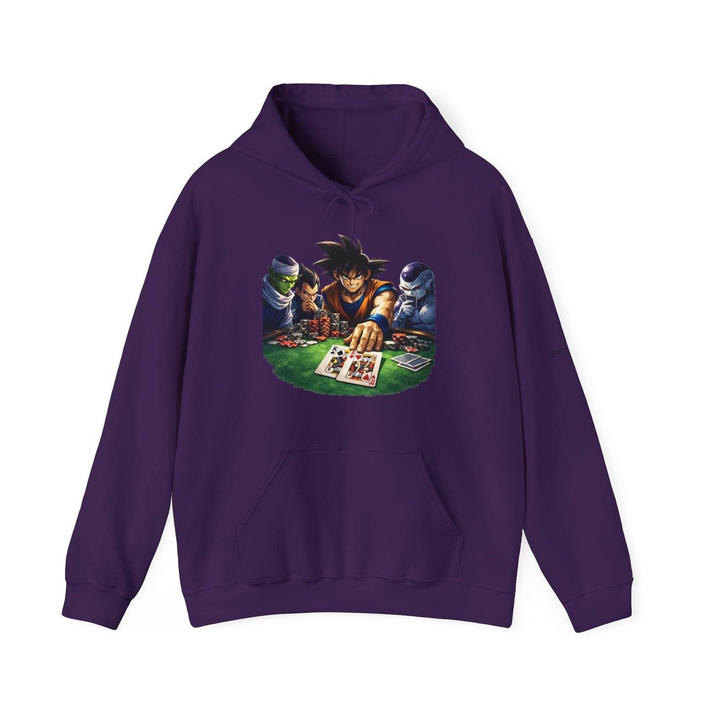 Saiyan Hoodie – Dragon Ball Inspired Poker Graphic | PocketKingsCo