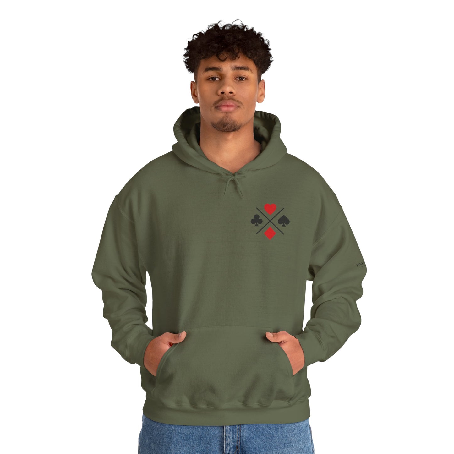 PocketKingsCo Poker Suits Hoodie – Minimal Poker Lifestyle Streetwear
