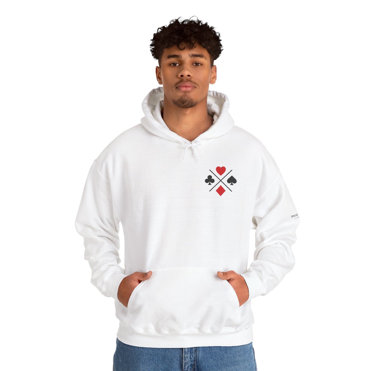 PocketKingsCo Poker Suits Hoodie – Minimal Poker Lifestyle Streetwear