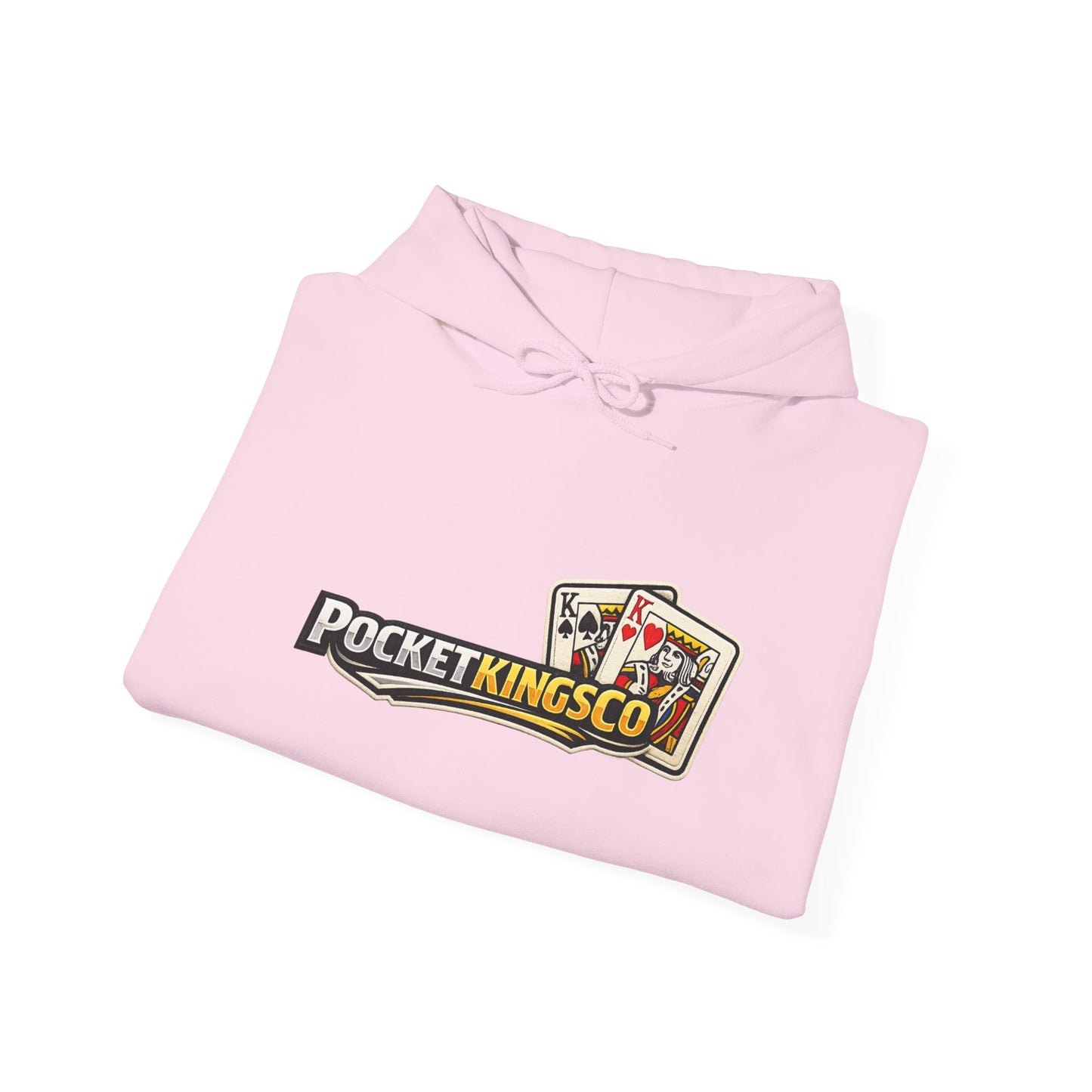 Pocket Kings Co. Logo Hoodie — Retro Playing Cards Graphic Sweatshirt