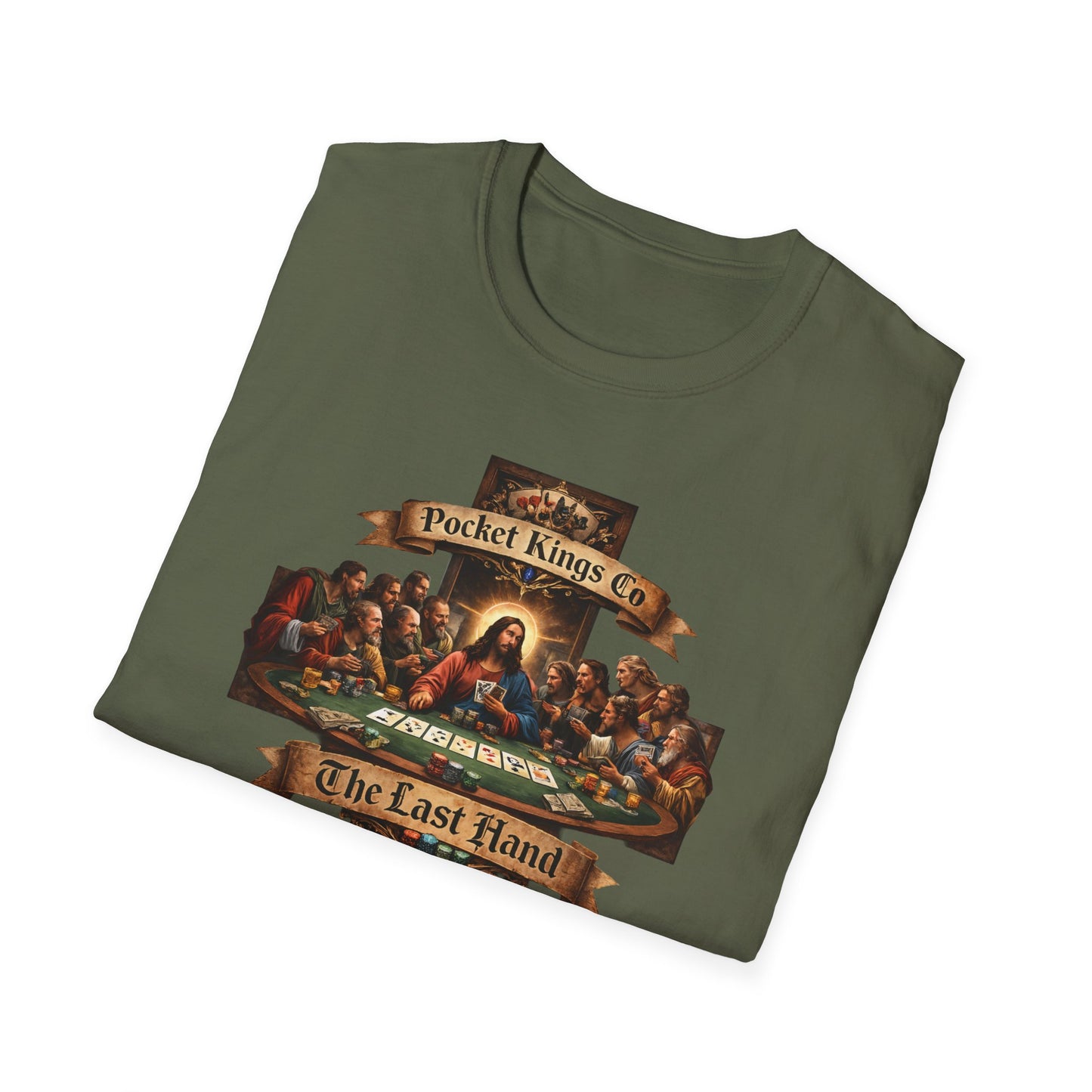 ''The Last Hand'' Poker T-Shirt – PocketKingsCo Faith & Poker Edition