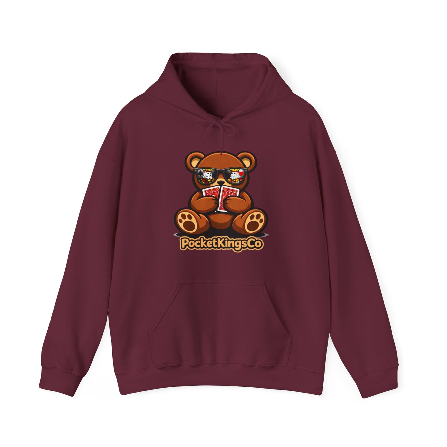 High Roller Teddy – Poker Graphic Hoodie | Pocket Kings Co