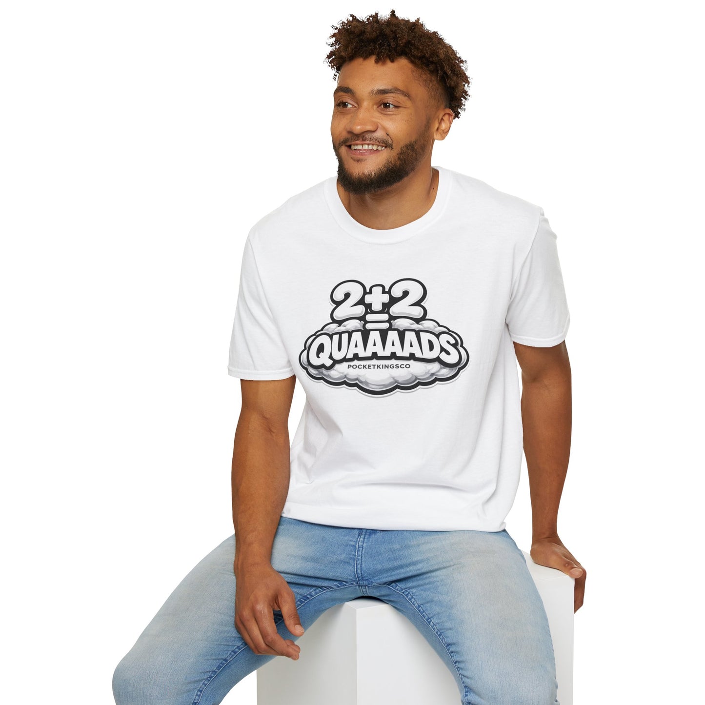 2+2 = QUAAAADS | PocketKingsCo Poker T-Shirt