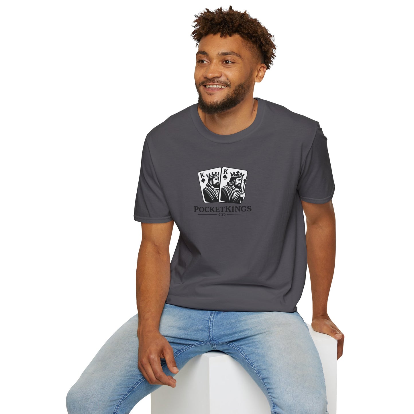 Classic Pocket Kings Logo T-Shirt – PocketKingsCo Signature Poker Tee