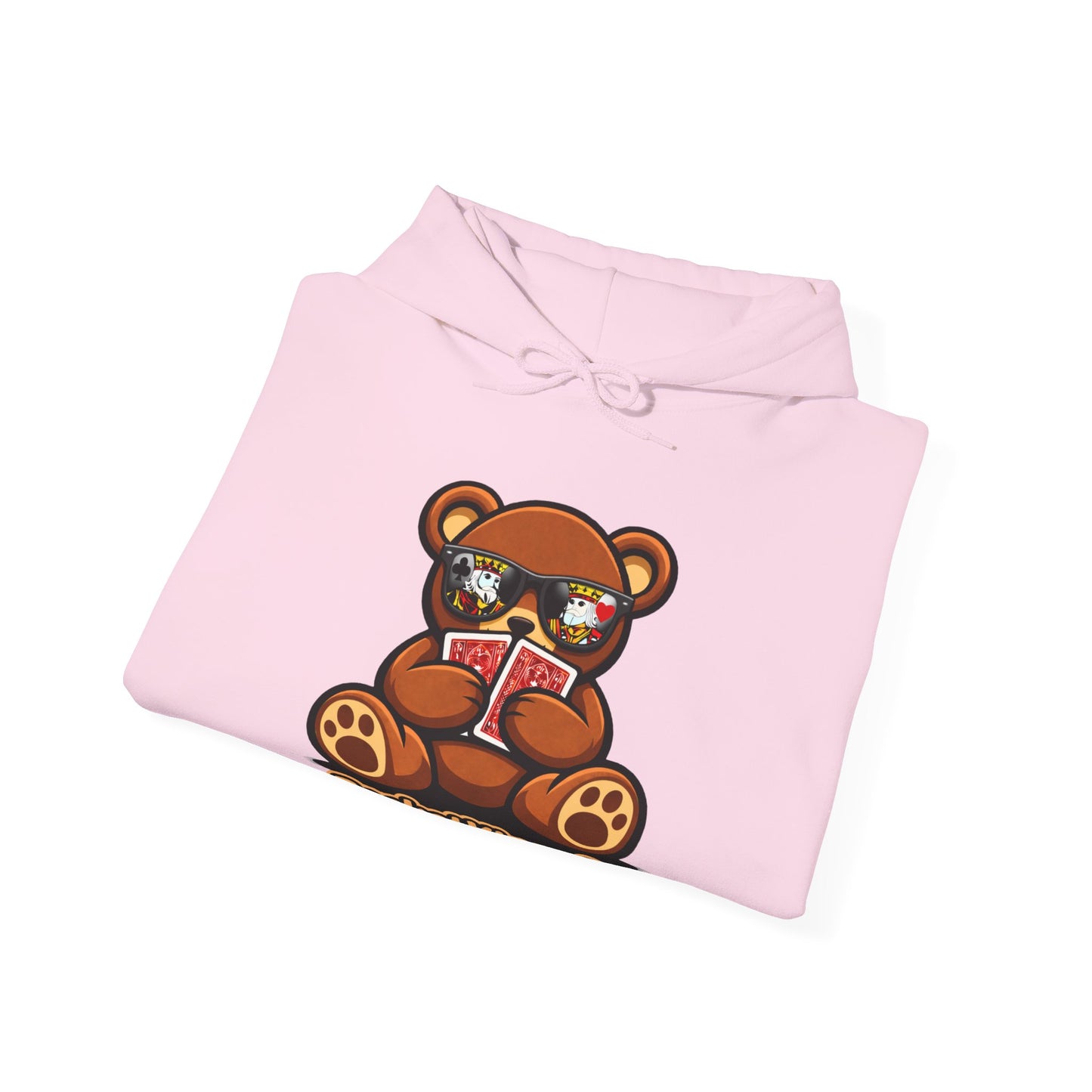 High Roller Teddy – Poker Graphic Hoodie | Pocket Kings Co