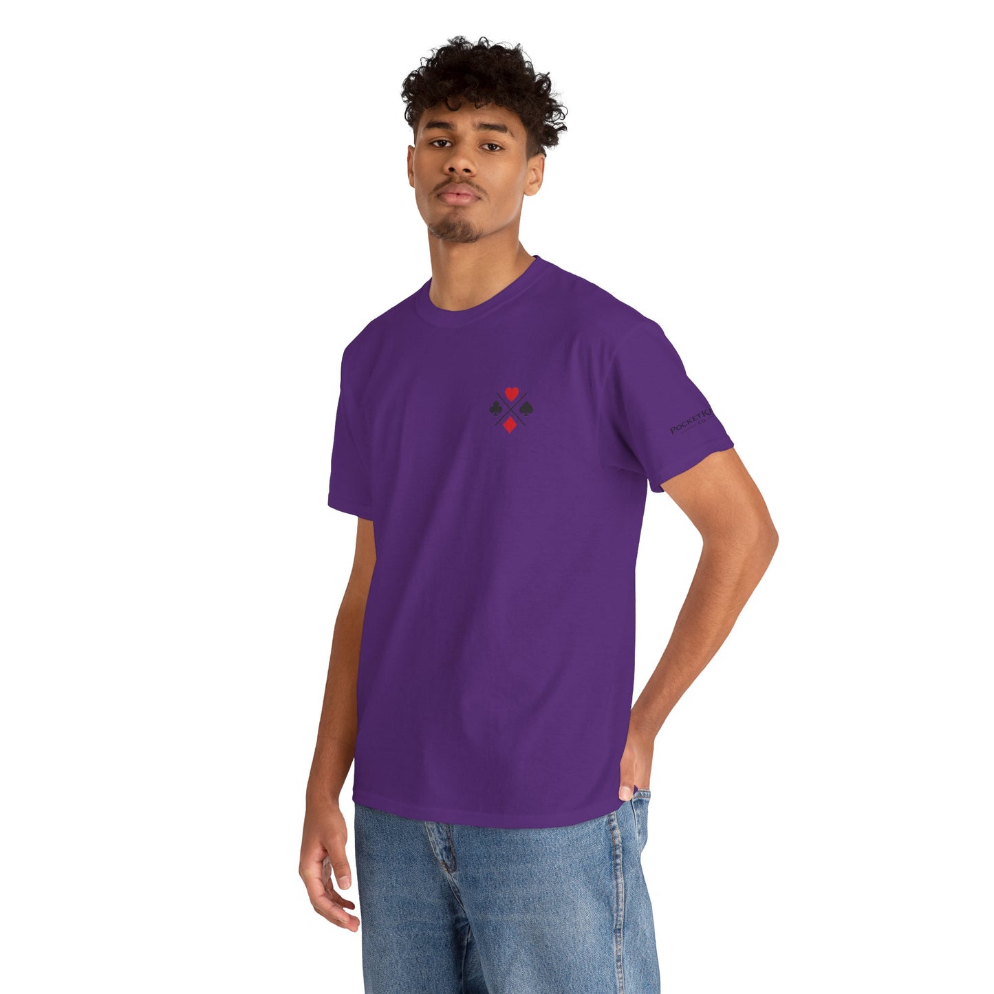 PocketKingsCo Poker Suits Logo T-Shirt – Minimal Left Chest Design