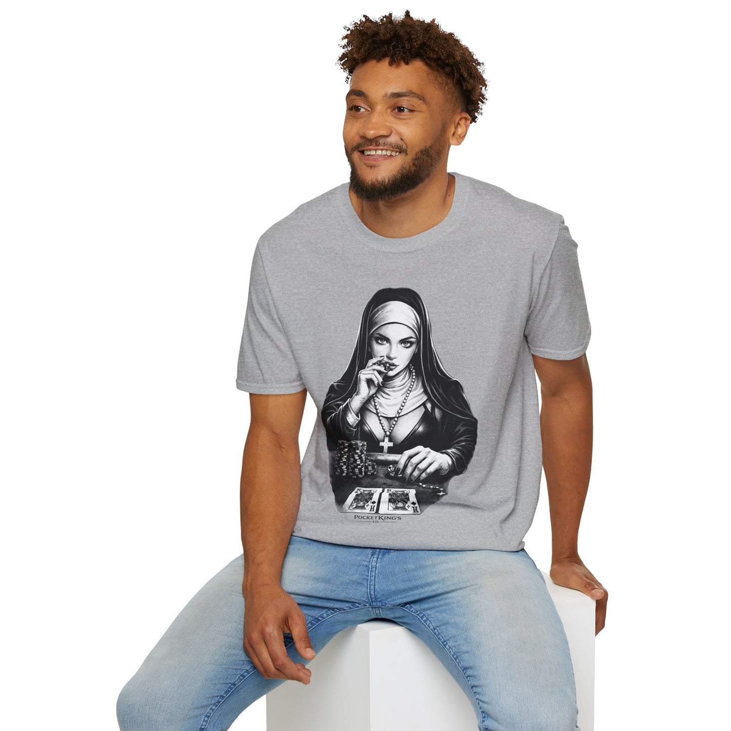 Pocket Kings Nun T-Shirt – Temptation PocketKingsCo Design