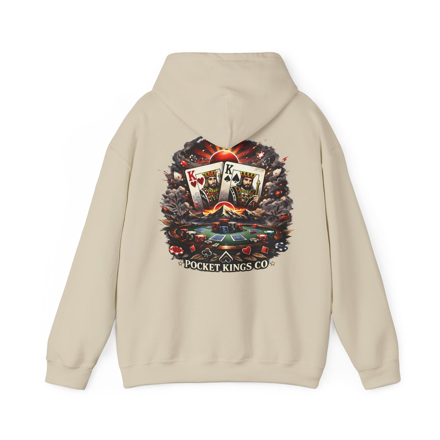 Rising Kings Hoodie – Poker Sunrise Back Graphic | PocketKingsCo