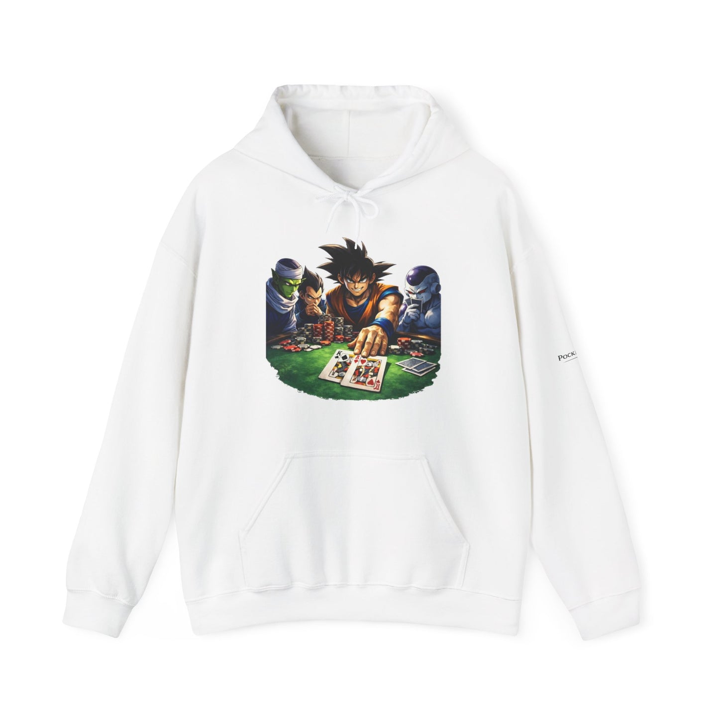 Saiyan Hoodie – Dragon Ball Inspired Poker Graphic | PocketKingsCo