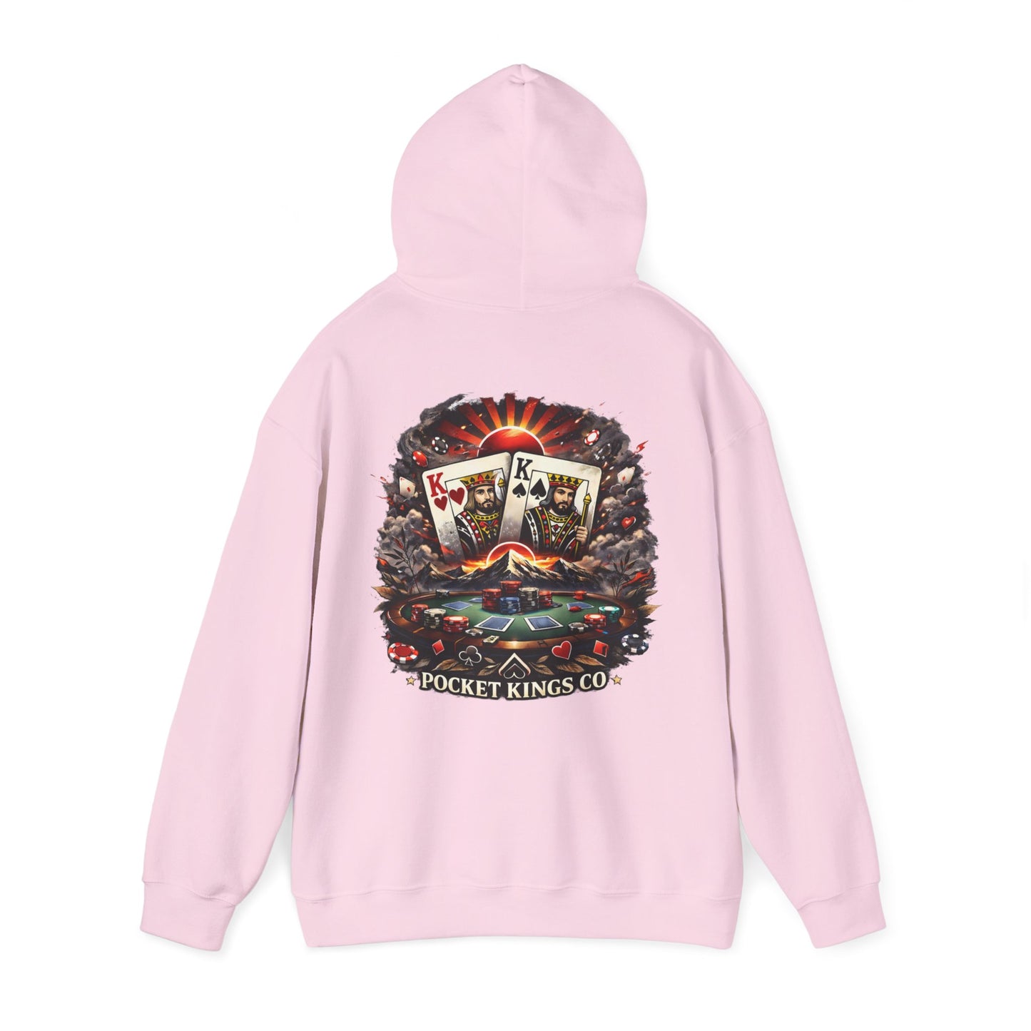Rising Kings Hoodie – Poker Sunrise Back Graphic | PocketKingsCo