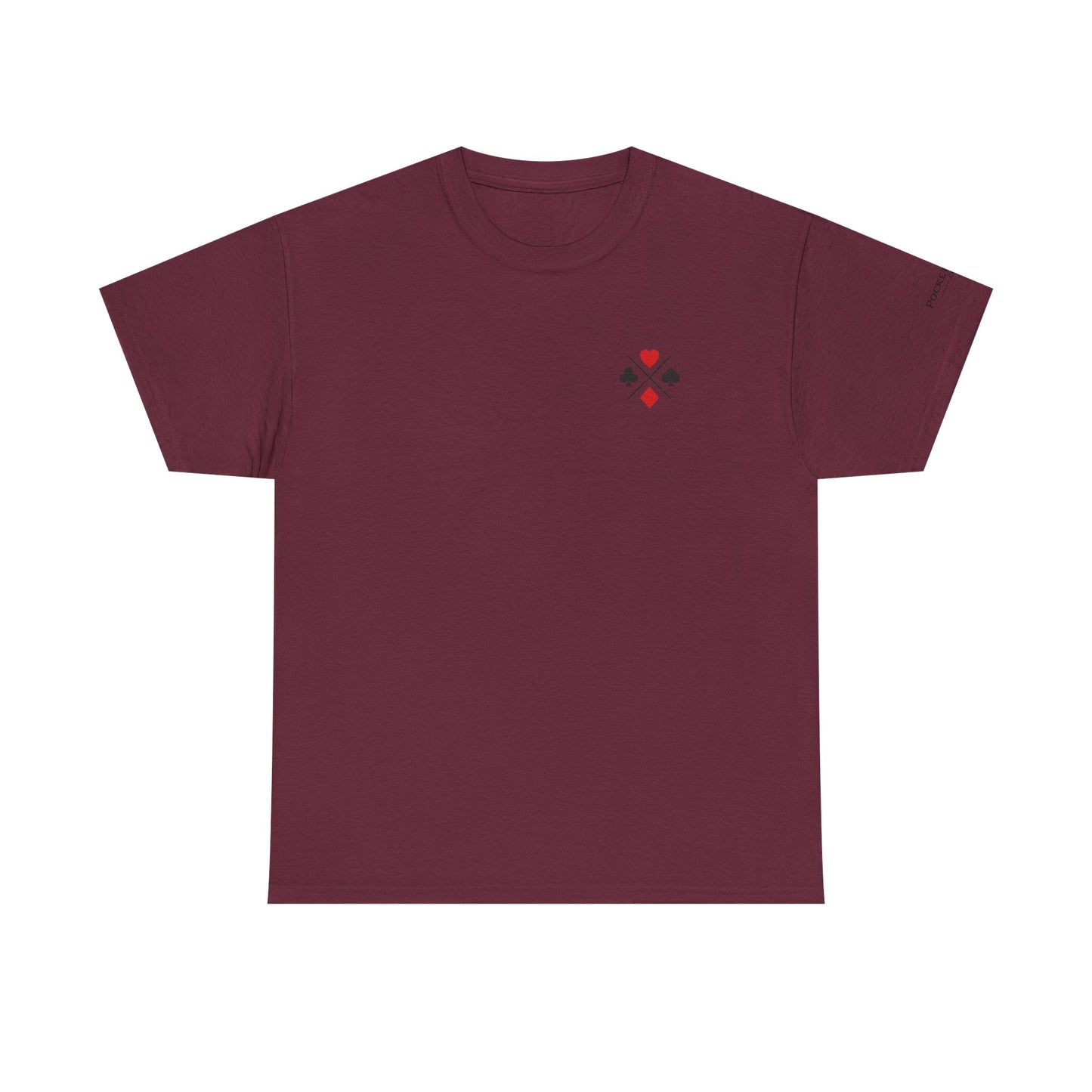 PocketKingsCo Poker Suits Logo T-Shirt – Minimal Left Chest Design