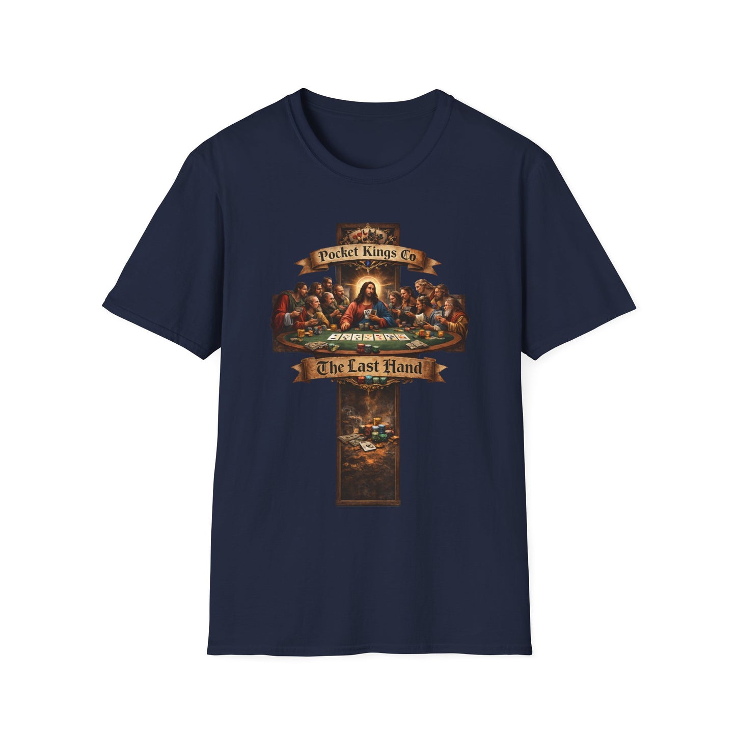 ''The Last Hand'' Poker T-Shirt – PocketKingsCo Faith & Poker Edition