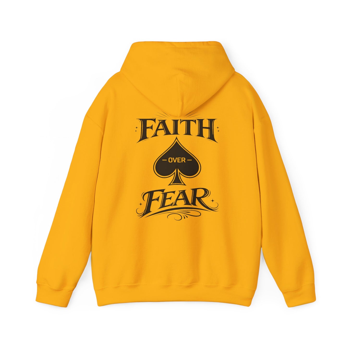 Faith Over Fear Back Print Hoodie – PocketKingsCo Poker Lifestyle