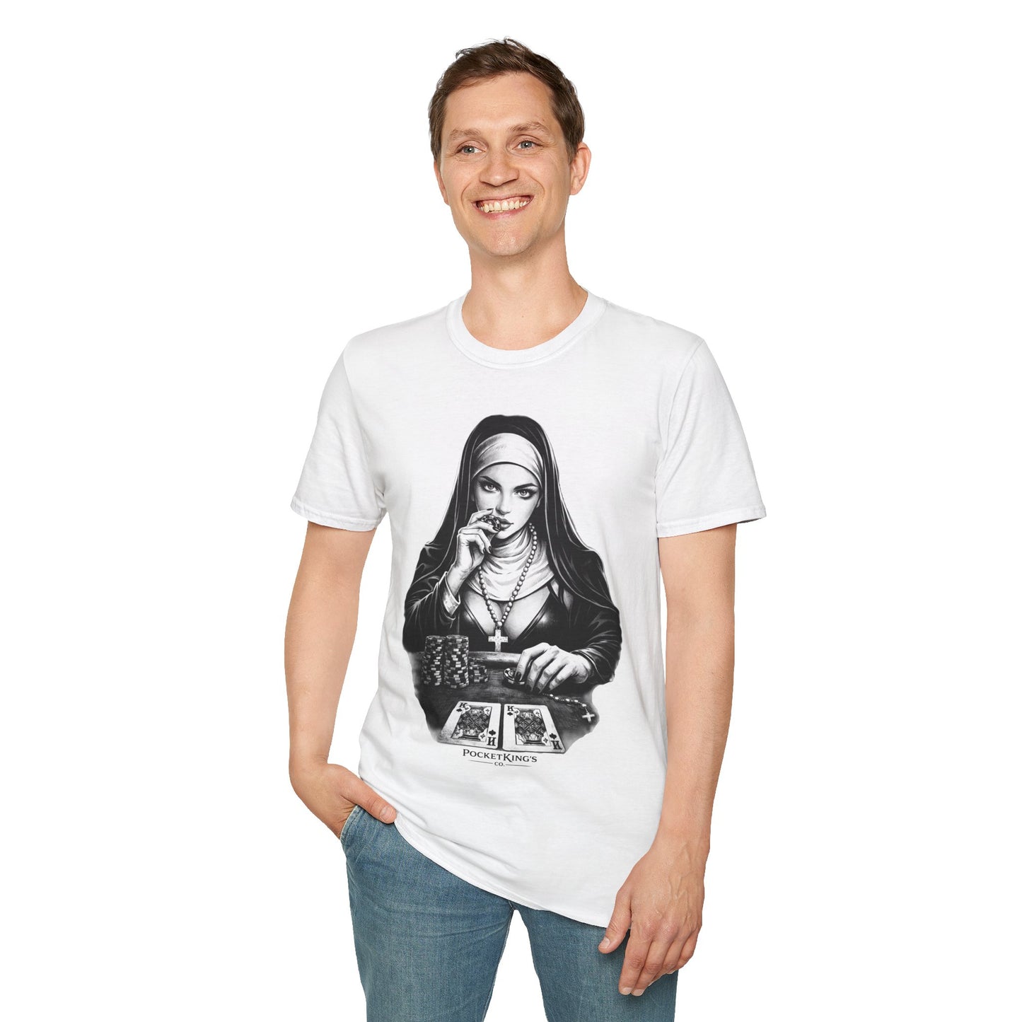 Pocket Kings Nun T-Shirt – Temptation PocketKingsCo Design