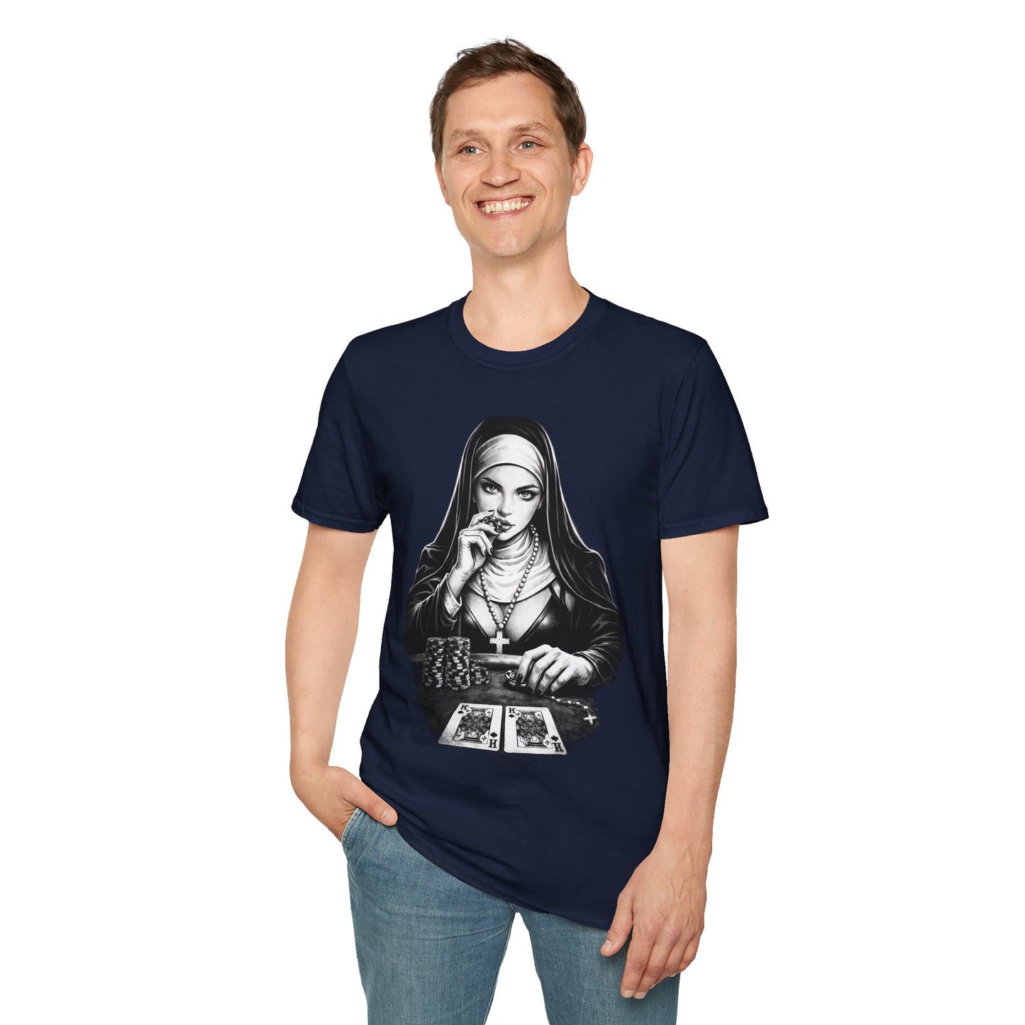 Pocket Kings Nun T-Shirt – Temptation PocketKingsCo Design